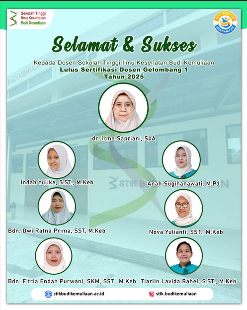 LULUS SERTIFIKASI DOSEN GELOMBANG 1 TAHUN 2025