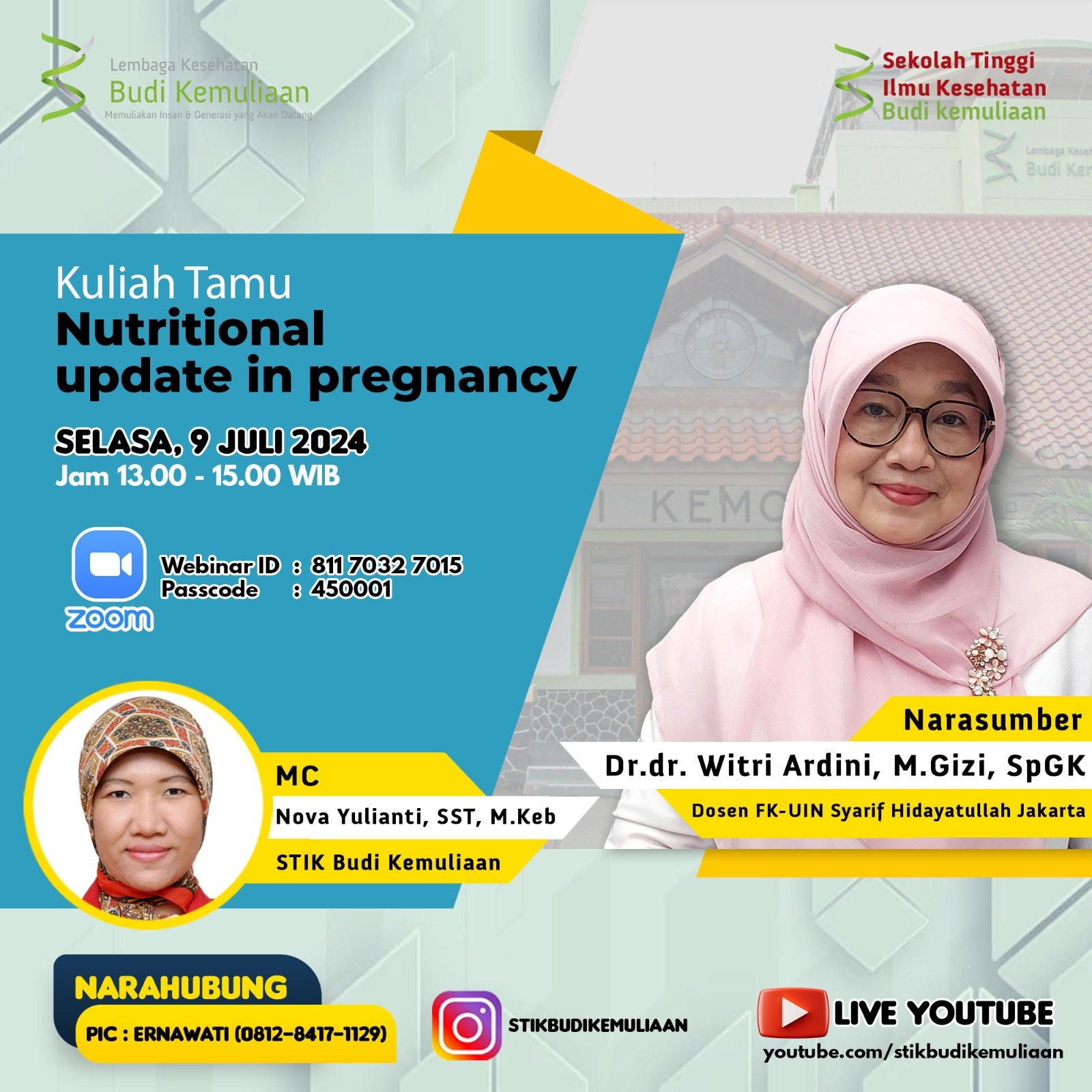 Kuliah tamu dengan tema Nutrional Update In Pregnancy